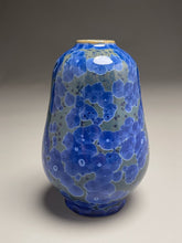 Load image into Gallery viewer, Gourd Vase #2 in Cobalt Crystalline, 5.75&quot;h (Ben Owen III)
