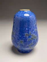 Load image into Gallery viewer, Gourd Vase #2 in Cobalt Crystalline, 5.75&quot;h (Ben Owen III)
