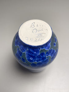 Gourd Vase #2 in Cobalt Crystalline, 5.75"h (Ben Owen III)