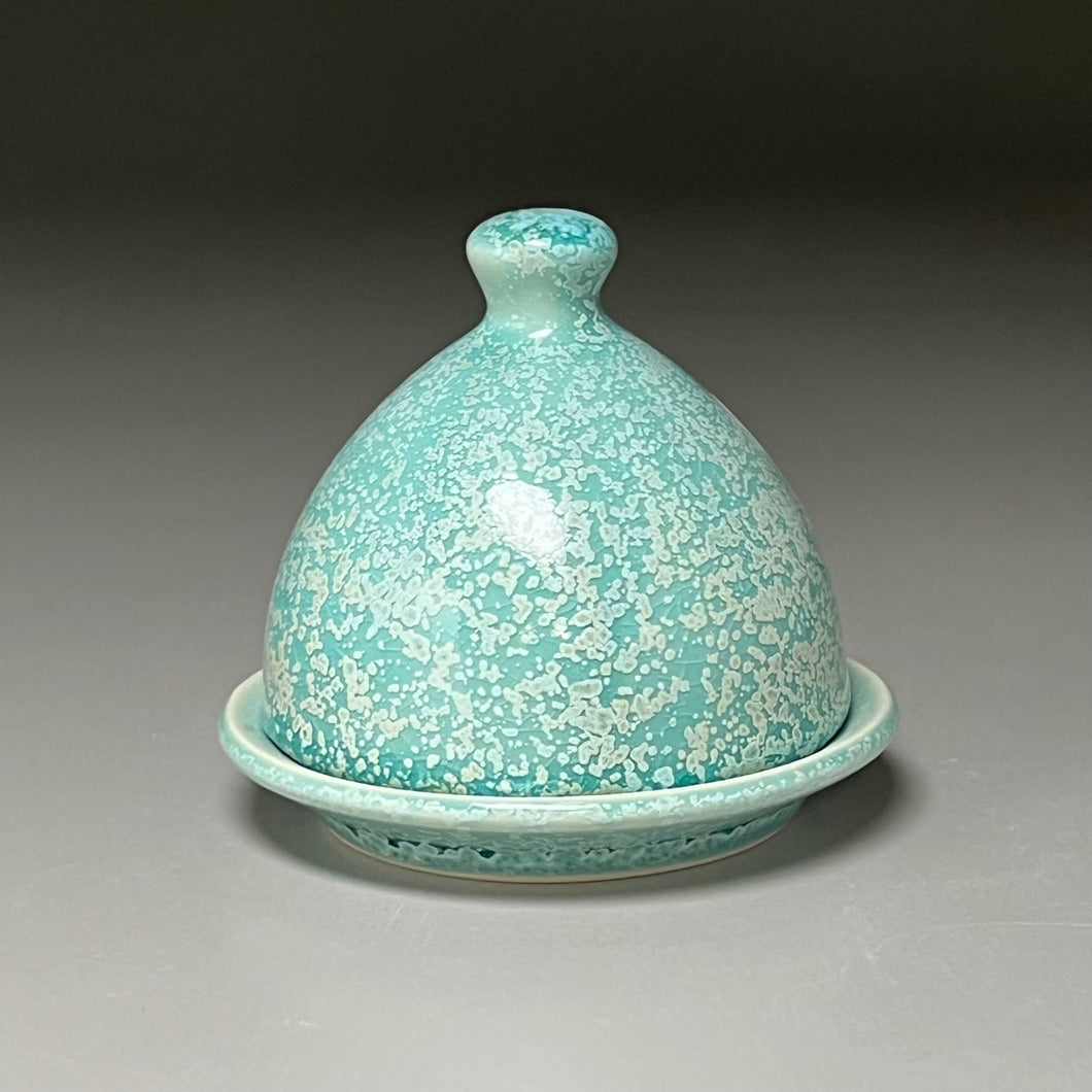 Butter Dish in Blue Frost #8,  3.75