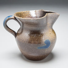 Load image into Gallery viewer, Creamer in Salt Glaze with Cobalt, 4"h (Ben Owen Sr.)
