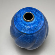 Load image into Gallery viewer, Square-Shouldered Melon Egg Vase in Opal Blue, 9"h (Ben Owen III)
