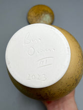 Load image into Gallery viewer, Covered Jar in Stardust Green #1 , 10"h (Ben Owen III)
