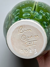 Load image into Gallery viewer, Melon Egg Vase in Lily Pad Green, 8.75"h (Ben Owen III)
