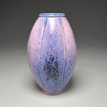 Load image into Gallery viewer, Melon Flower Vase in Nebular Purple, 11.5"h (Ben Owen III)
