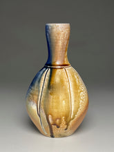 Load image into Gallery viewer, Melon Bottle #2 in Cobalt and Ash Glazes, 10"h (Ben Owen III)
