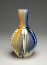 Load image into Gallery viewer, Melon Bottle #2 in Cobalt and Ash Glazes, 10"h (Ben Owen III)

