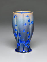 Load image into Gallery viewer, Melon Tumbler in Cobalt Crystalline, 6.5"h (Ben Owen III)
