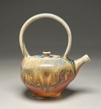 Load image into Gallery viewer, Dimpled Teapot in Cobalt, Yellow Matte and Ash, 9"h (Ben Owen III)
