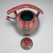 Load image into Gallery viewer, Post-and-Lintel Teapot in Chinese Blue/Ruby Jade, 10"h (Ben Owen III)
