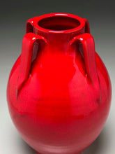 Load image into Gallery viewer, Lily Jar in Chinese Red, 10"h (Ben Owen III)
