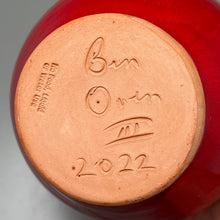 Load image into Gallery viewer, Lily Jar in Chinese Red, 10"h (Ben Owen III)
