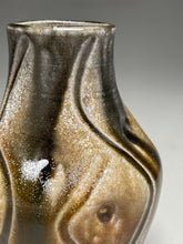 Load image into Gallery viewer, Carved Vase #2 in Salt, Ash &amp; Cobalt Glazes, 6.5&quot;h. (Bryan Pulliam)

