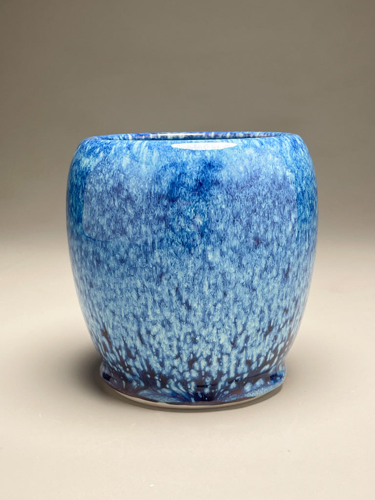 Flower Vase #3 in Blue Ice, 5.75