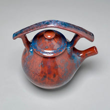 Load image into Gallery viewer, Post-and-Lintel Teapot #2 in Chinese Blue/Red, 9"h (Ben Owen III)
