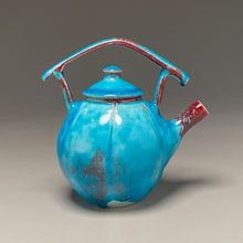 Load image into Gallery viewer, Post-and-Lintel Teapot in Chinese Blue/Red, 8.75"h (Ben Owen III)

