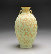 Load image into Gallery viewer, Two-Handled Vase in Stardust Green, 11.75"h (Ben Owen III)
