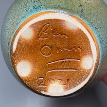 Load image into Gallery viewer, Gourd Flower Vase in Patina Green, 10"h (Ben Owen III)
