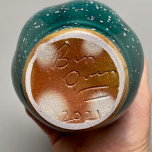 Load image into Gallery viewer, Melon Gourd Vase Patina Green, 5.5"h (Ben Owen III)
