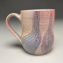 Load image into Gallery viewer, Mug with Purple Carved Designs 4.25&quot;h (Elizabeth McAdams)
