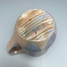 Load image into Gallery viewer, Mug with Purple Carved Designs 4.25&quot;h (Elizabeth McAdams)
