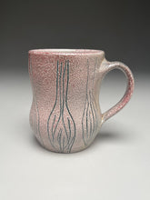 Load image into Gallery viewer, Mug with Blue Green Carved Designs 4.5&quot;h (Elizabeth McAdams)
