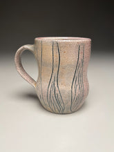 Load image into Gallery viewer, Mug with Blue Green Carved Designs 4.5&quot;h (Elizabeth McAdams)
