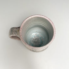 Load image into Gallery viewer, Mug with Blue Green Carved Designs 4.5&quot;h (Elizabeth McAdams)
