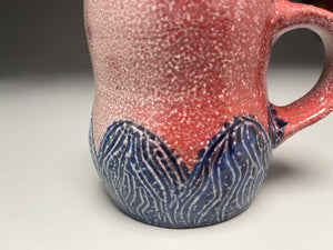 Blush Mug with Carved designs in Purple 4"h (Elizabeth McAdams)
