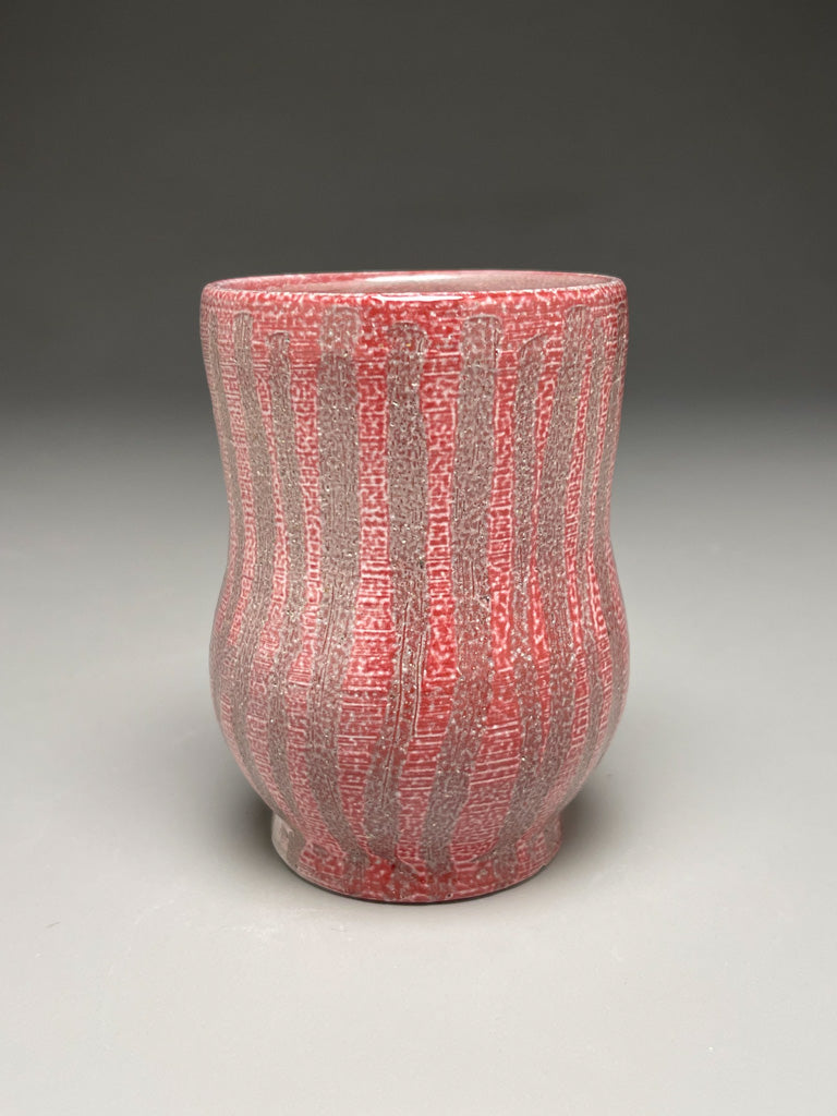 Cup with Carved Line Designs 4.5