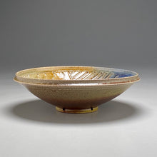 Load image into Gallery viewer, Nautilus Bowl in Ash Glazes, 11.25"dia.
