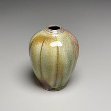 Load image into Gallery viewer, Melon Egg Vase in Copper Penny &amp; Ash Glazes, 5.5"h (Ben Owen III)
