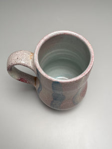 Mug with Aqua Blue Stripes 5.5"h (Elizabeth McAdams)