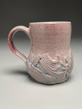 Load image into Gallery viewer, Blush Textured Mug with Aqua Blue 4.5&quot;h (Elizabeth McAdams)
