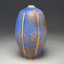 Load image into Gallery viewer, Melon Egg Vase in Stardust Blue, 12.25"h (Ben Owen III)
