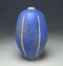 Load image into Gallery viewer, Melon Egg Vase in Stardust Blue, 12.25"h (Ben Owen III)
