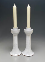 Load image into Gallery viewer, Candlesticks in Dogwood White, 12.75"h (Ben Owen III)
