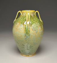 Load image into Gallery viewer, Lily Jar in Lily Pad Green Crystalline, 10.25"h (Ben Owen III)
