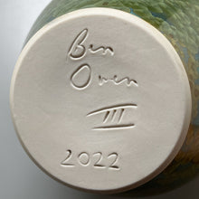 Load image into Gallery viewer, Lily Jar in Lily Pad Green Crystalline, 10.25"h (Ben Owen III)

