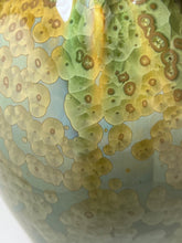 Load image into Gallery viewer, Lily Jar in Lily Pad Green Crystalline, 10.25"h (Ben Owen III)
