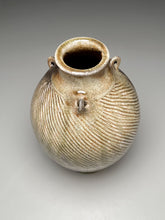 Load image into Gallery viewer, Combed Edo Jar in Copper Penny and Ash Glazes, 9.5"h (Ben Owen III)
