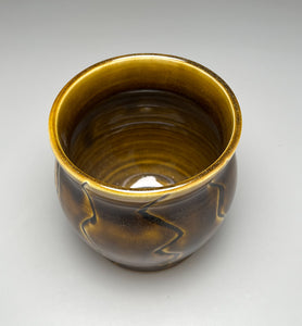 Carved Vase in Amber Celadon #3, 4.75"h. (Bryan Pulliam)