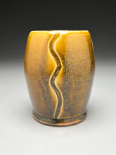Load image into Gallery viewer, Carved Vase in Amber Celadon #4, 5.5&quot;h. (Bryan Pulliam)
