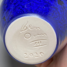 Load image into Gallery viewer, Dogwood Vase in Midnight Blue Crystalline, 9"h
