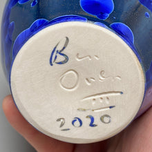 Load image into Gallery viewer, Melon Egg Vase in Cobalt Crystalline, 6"h (Ben Owen III)
