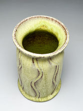 Load image into Gallery viewer, Carved Flower Vase in Lime Green, 8&quot;h. (Bryan Pulliam)
