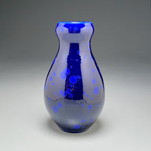 Load image into Gallery viewer, Gourd Flower Vase in Midnight Blue Crystalline, 11.5"h (Ben Owen III)
