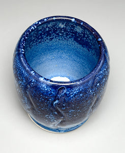 Carved Vase in Blue Ice, 5.5"h. (Bryan Pulliam)